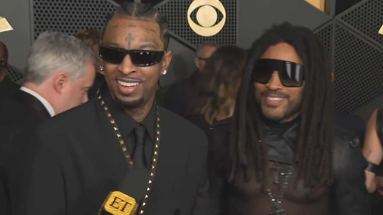 21 Savage Pitches Lenny Kravitz a Collab on the GRAMMYs Red Carpet (Exclusive) #21Savage