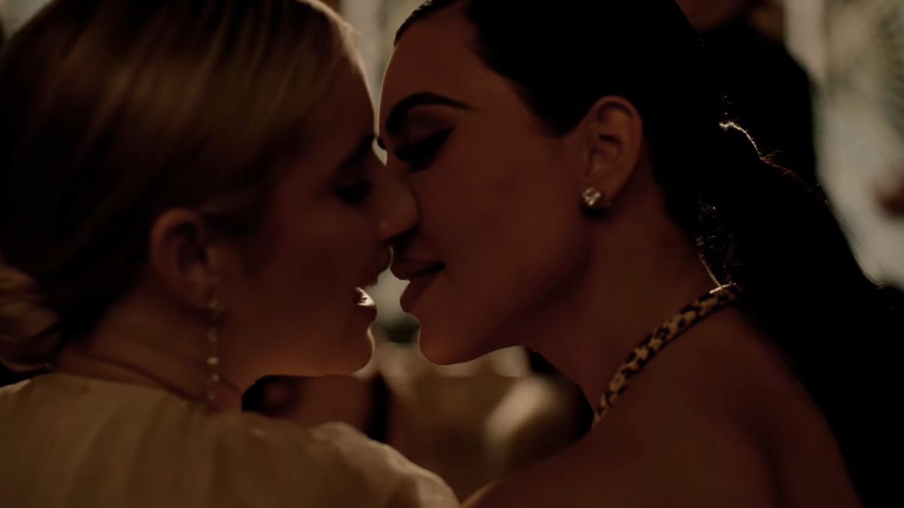 Kim Kardashian and Emma Roberts Share a Kiss and a Slap in American Horror Story: Delicate Part Two Trailer