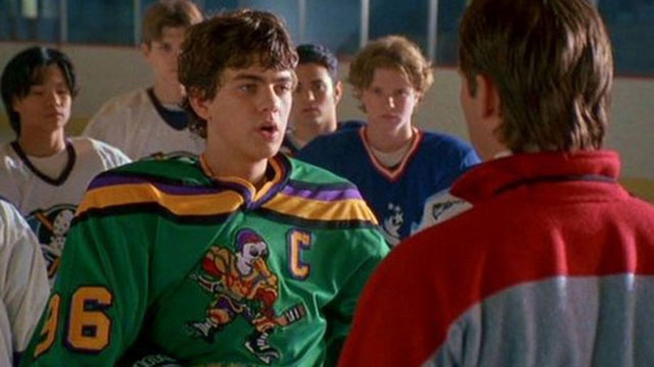 The mighty ducks #96 charlie conwaylove these movies!!  Charlie conway,  D2 the mighty ducks, Benny the jet rodriguez