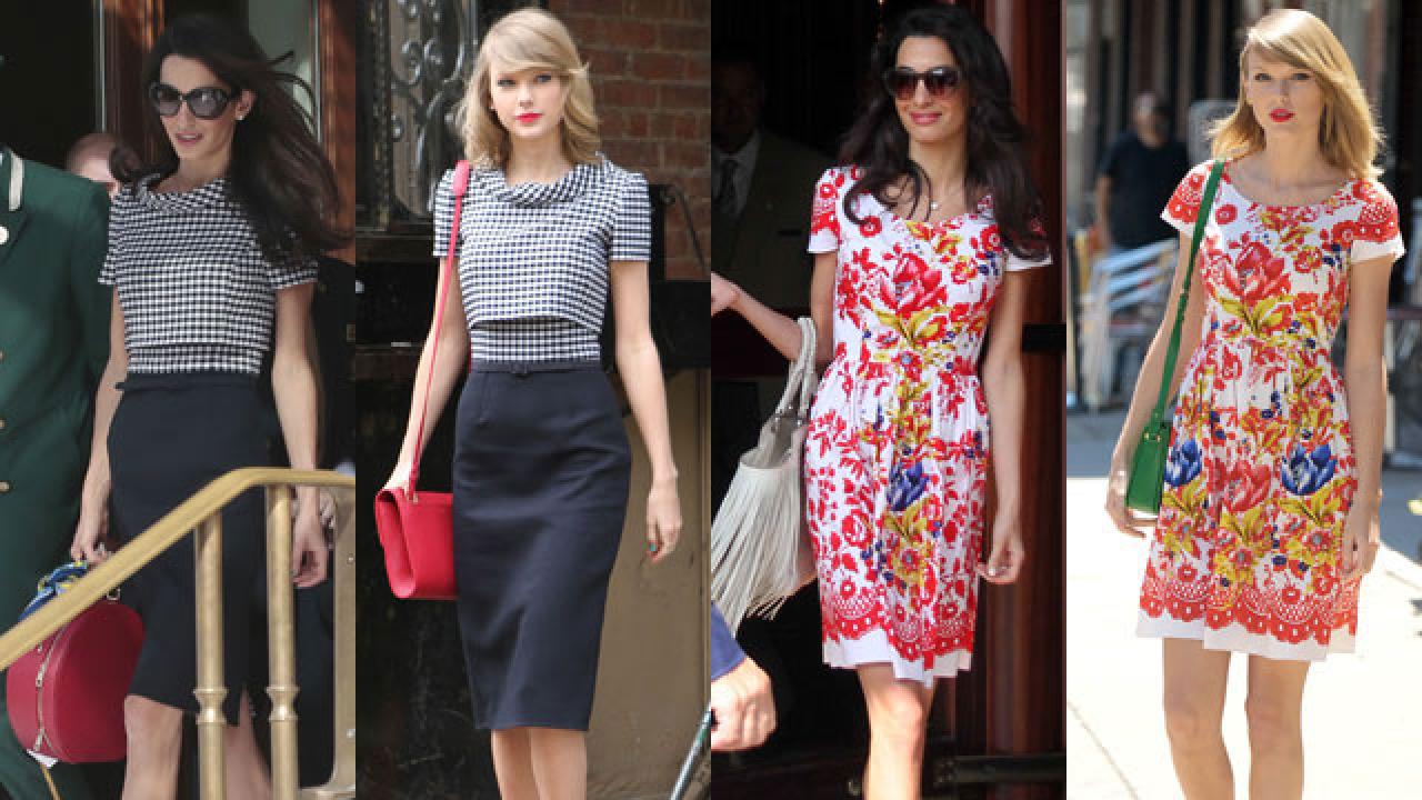 Taylor Swift and Amal Clooney Keep Wearing the Same Clothes ...