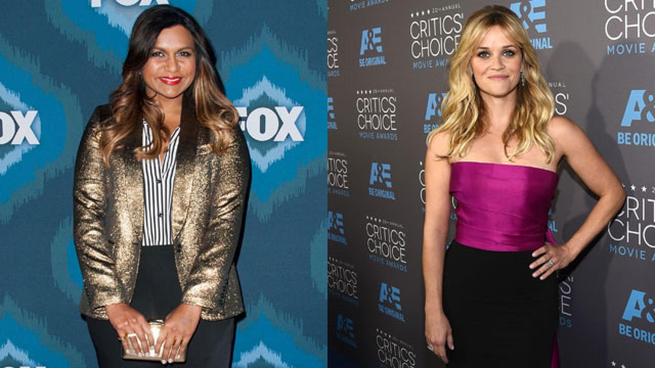 Mindy Kaling Gifts Reese Witherspoon with an Oscars-Themed 'Wreath