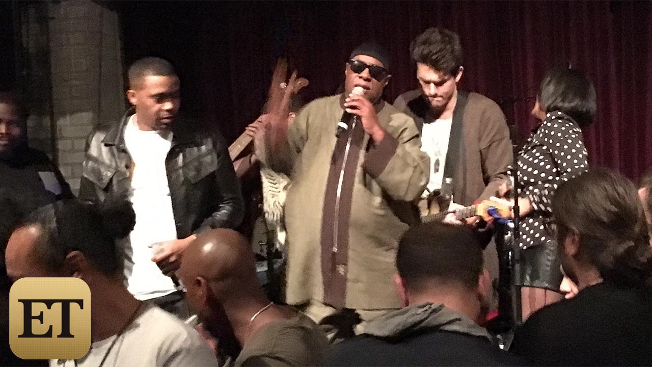 Exclusive Dave Chappelle John Mayer And Stevie Wonder Pay Tribute To Prince With Star Studded Jam Session Entertainment Tonight