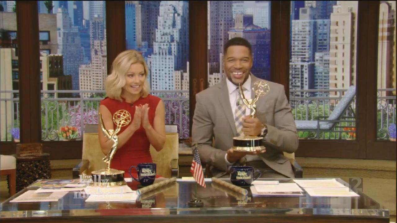 Kelly Ripa and Michael Strahan Celebrate 'Live!' Emmy Win 'It's About
