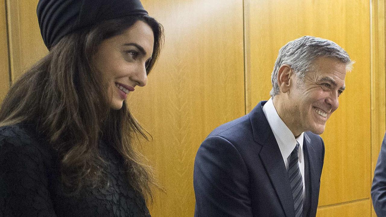 and Amal Clooney Meet Pope Francis at the Vatican