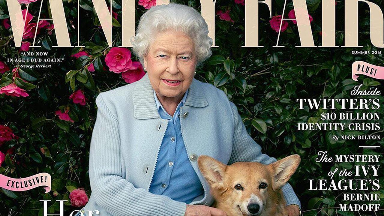 Queen Elizabeth Poses With Her and for Annie Leibovitz