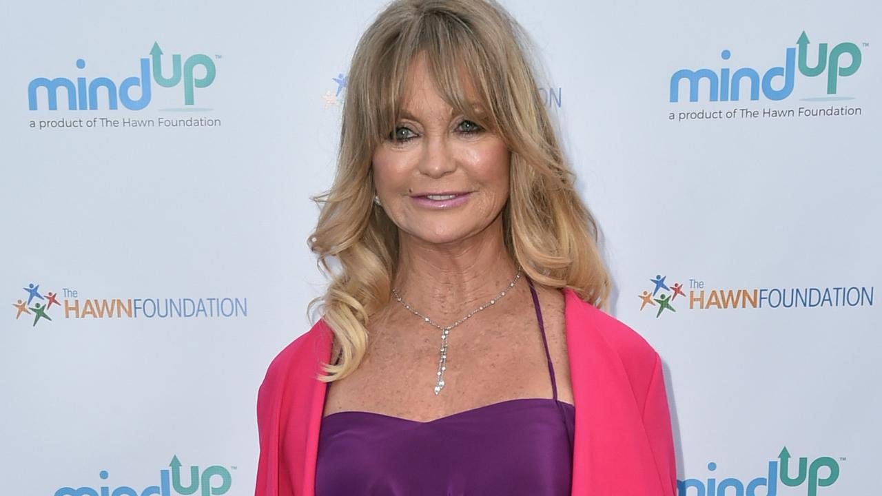 Goldie Hawn looks ageless in black bathing suit during Greece
