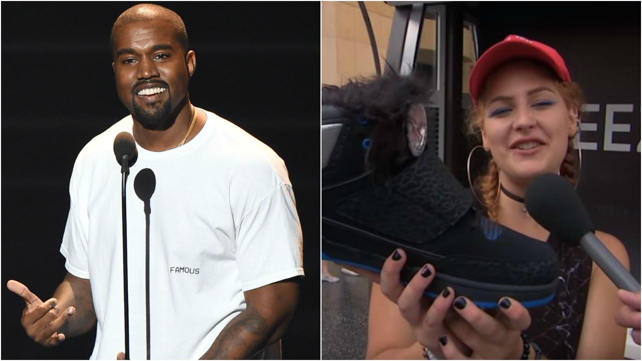 hjørne håndjern Tilsætningsstof Jimmy Kimmel Tricks Kanye West Fans With Hilariously Fake Yeezy Boost Shoes  -- Watch! | Entertainment Tonight