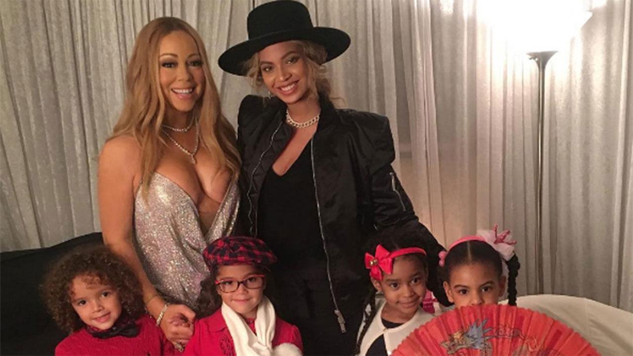 Beyonce and Blue Ivy Took a Pic With Mariah Carey's Twins, And Blue's