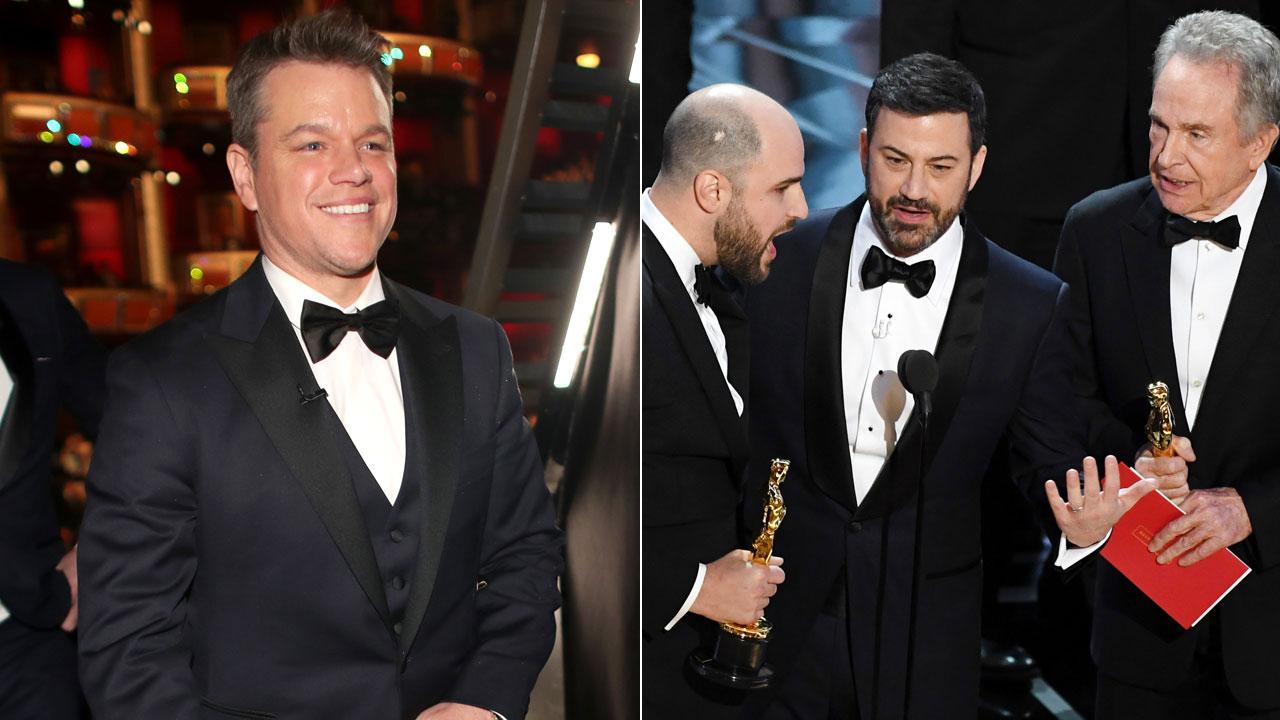 EXCLUSIVE Matt Damon Blames Oscars Flub on Host Jimmy Kimmel 'They(02)