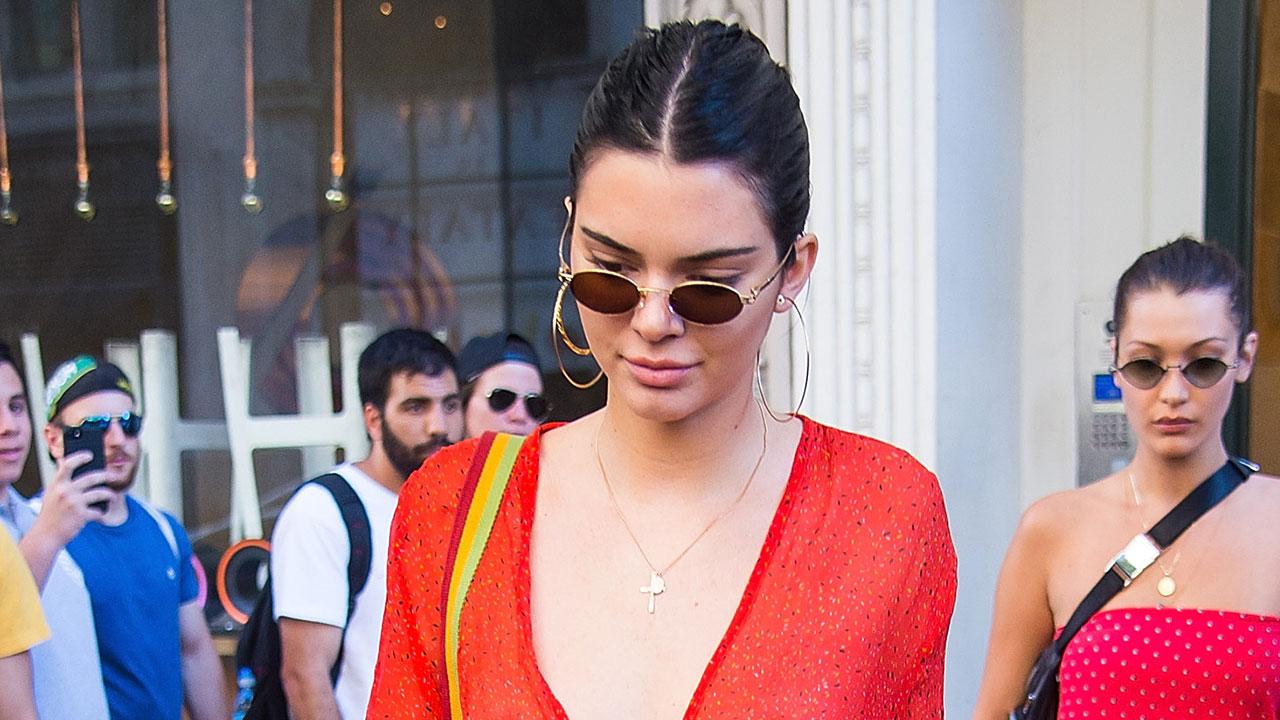 Kendall Jenner Wears a Louis Vuitton Monogrammed Fanny Pack