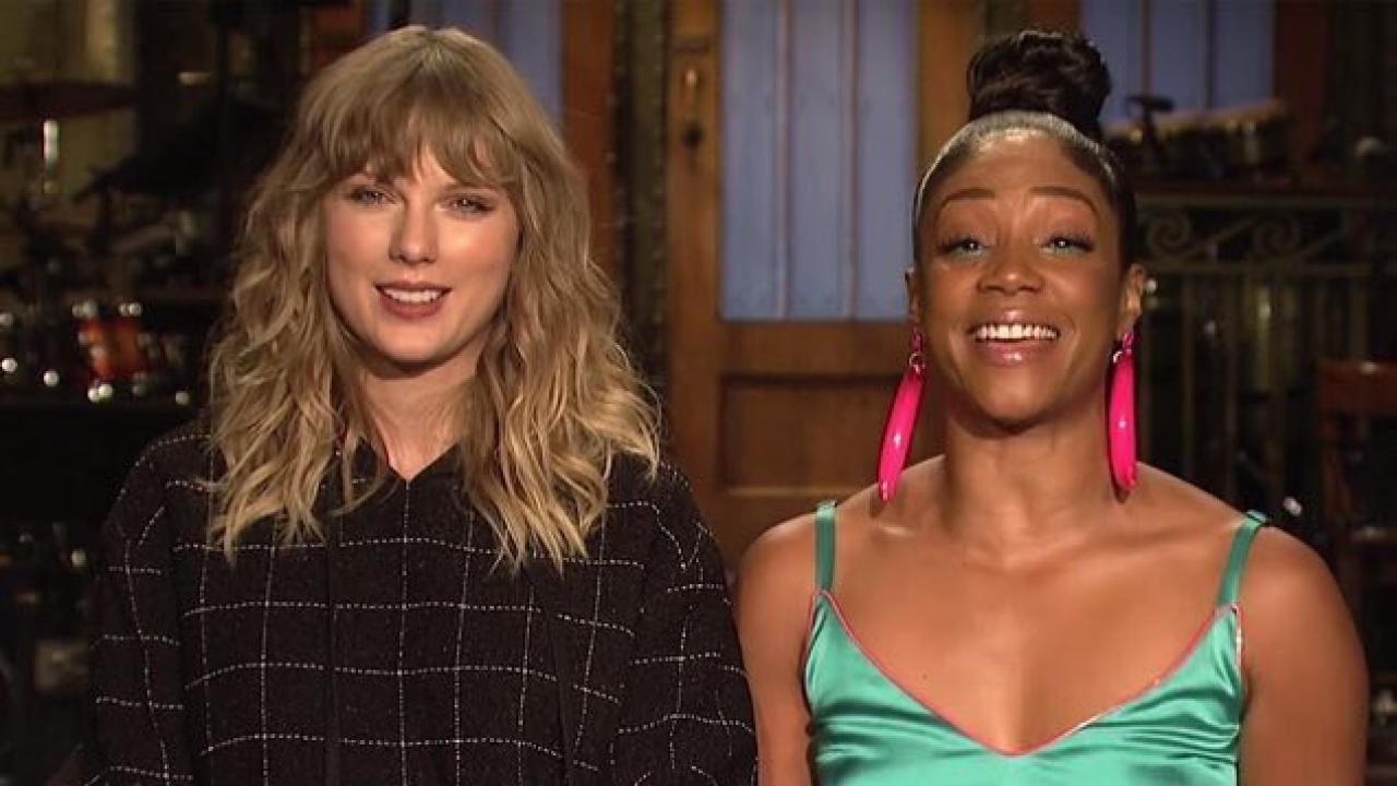 Taylor Swift and Tiffany Haddish Rock Out in 'Saturday Night Live