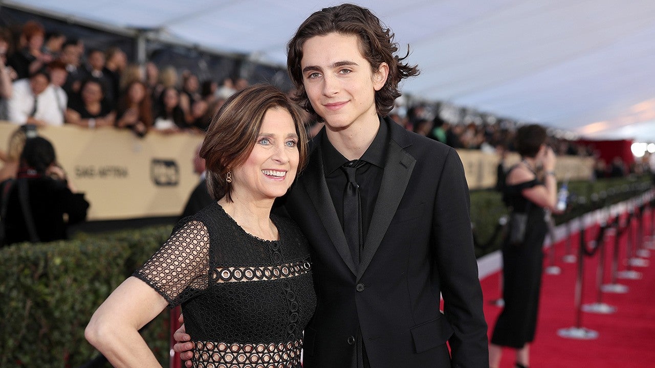 Timothée Chalamet Brings His Mom as His SAG Awards Date, Shares Precious  Throwback Pic | Entertainment Tonight