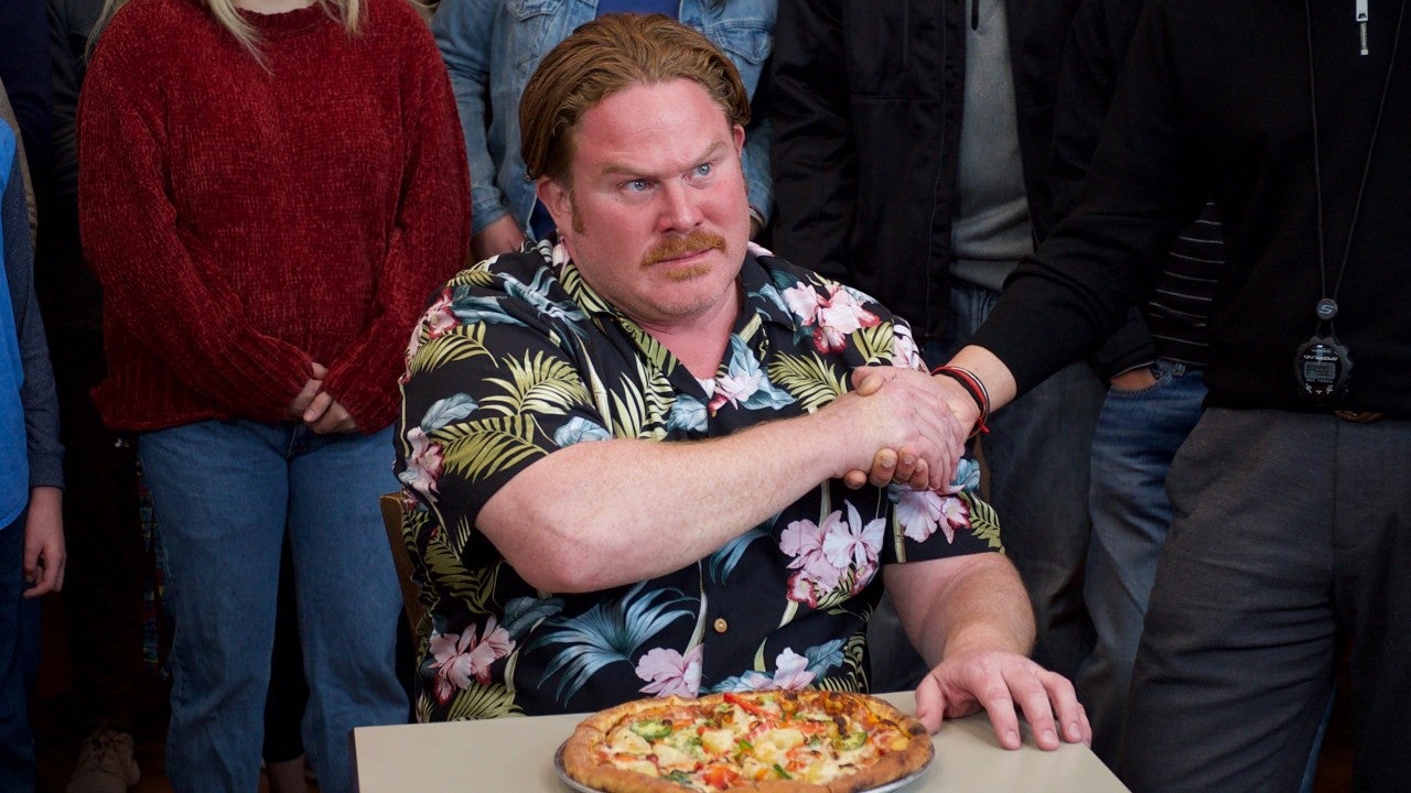 Inside A Spicy Pizza Challenge With Casey Webb On Man V Food Exclusive Entertainment Tonight Food was not a major hit. inside a spicy pizza challenge with