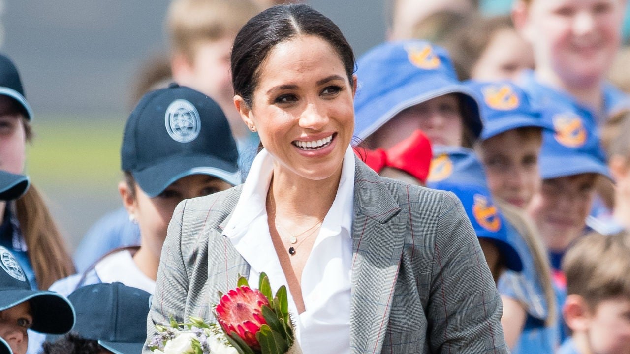Meghan Markle Wears Serena Williams Blazer On Royal Tour And She S Loving It Entertainment Tonight
