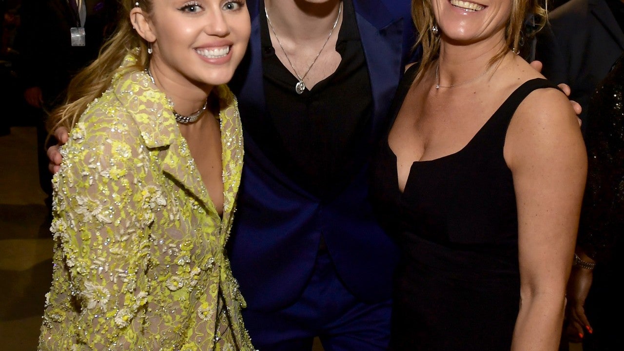 Miley Cyrus, Shawn Mendes and Karen Mendes Entertainment Tonight
