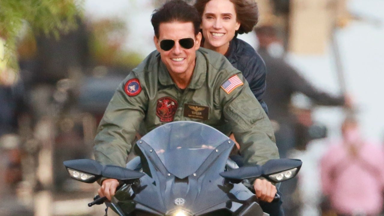 Jennifer Connelly Dishes On Riding A Motorcycle With Tom Cruise In Top Gun Sequel Exclusive Entertainment Tonight