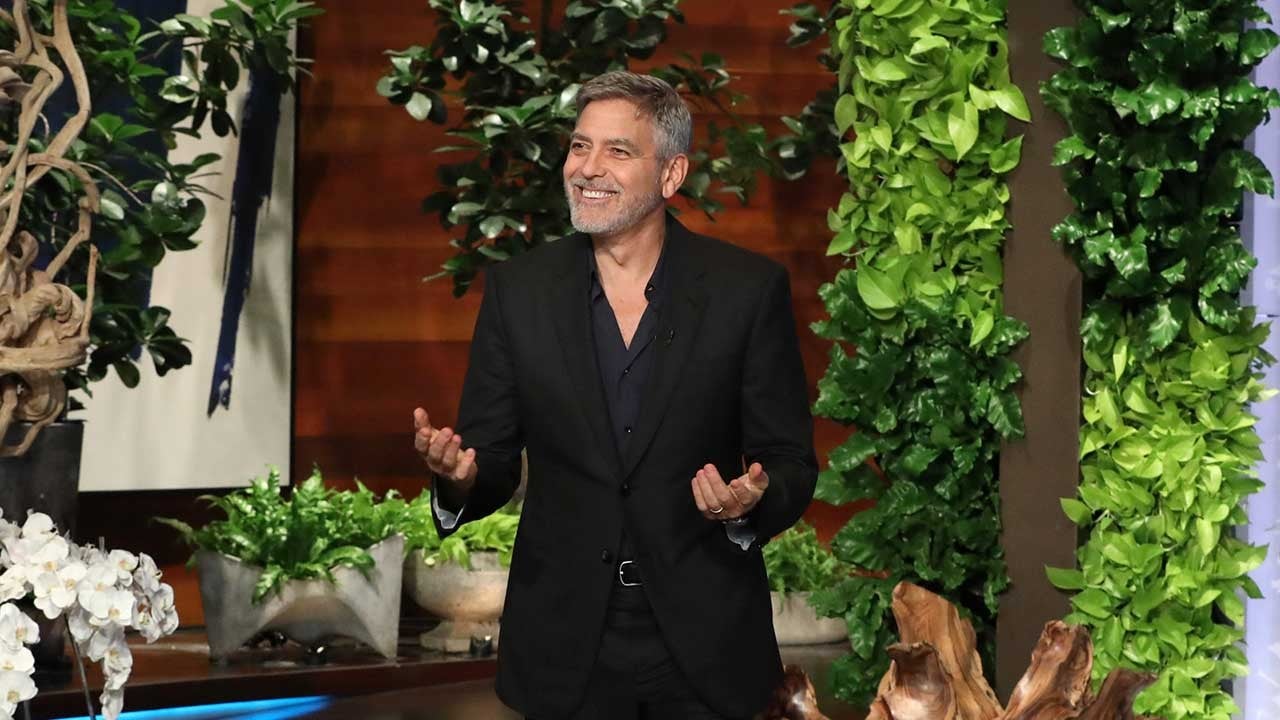 Image result for George Clooney Ellen DeGeneres