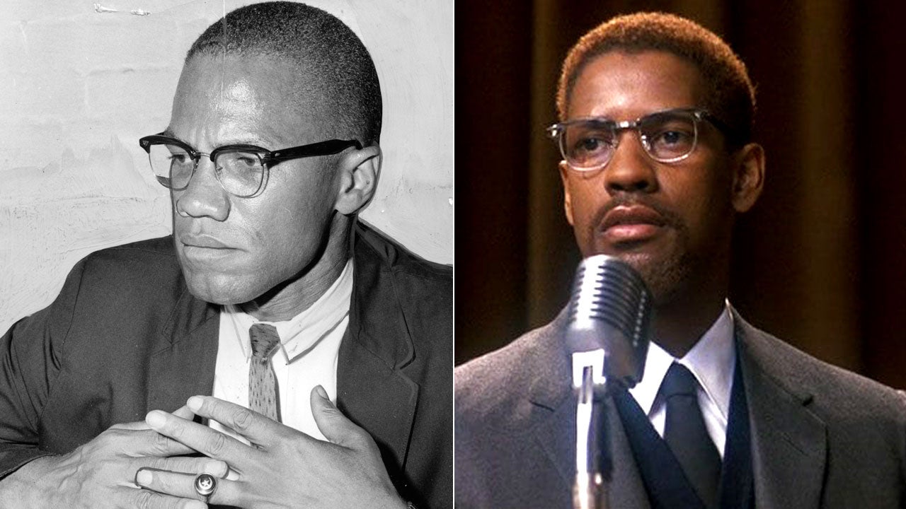 Denzel Washington as Malcolm X | Entertainment Tonight