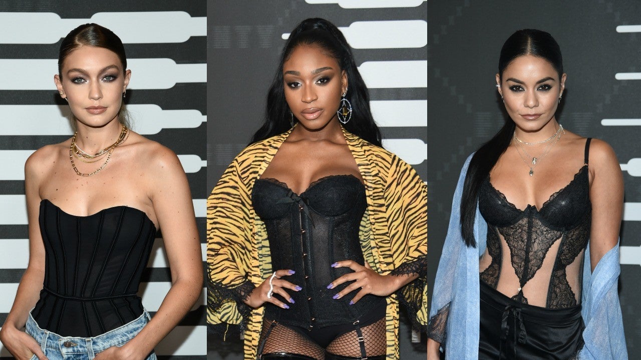 Gigi Hadid Normani More Rock Lingerie At Rihanna S Savage X Fenty Nyfw Show See The Red Carpet Looks Entertainment Tonight