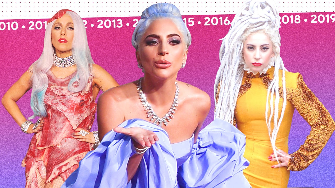 Lady Gaga's Fashion Evolution: From Dresses to Blue Hair - wide 3