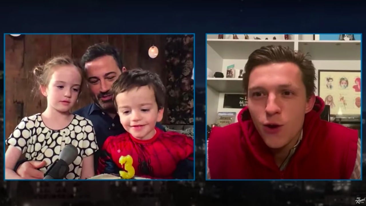 Tom Holland Surprises Jimmy Kimmel’s 'SpiderMan' Superfan Son Billy