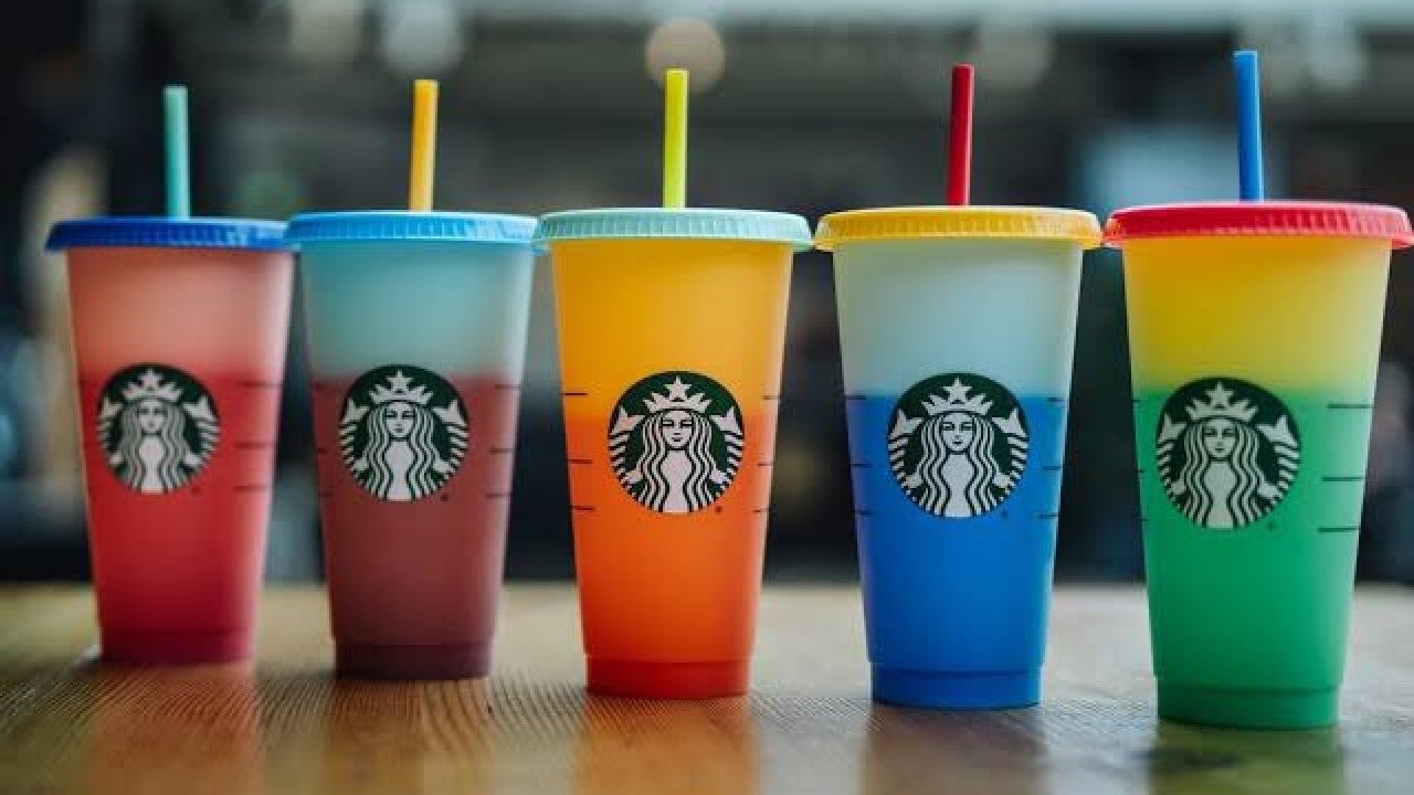 Starbucks 2020 Summer Color Changing Reusable Cold Cups 24 oz SHIPS FREE TODAY 