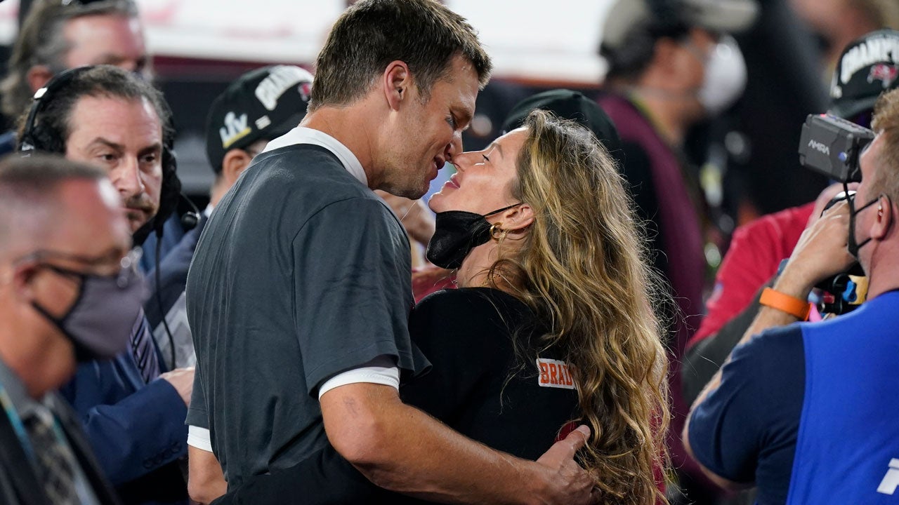 Tom Brady Celebrates Super Bowl 2021 Win With Wife Gisele Bundchen And Their Kids Pics Entertainment Tonight