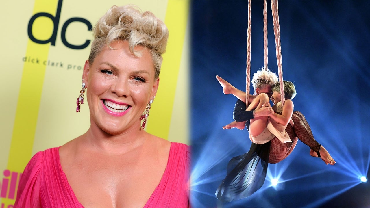 Pink's Daughter Willow Joins Her for Aerial Stunt at 2021 Billboard