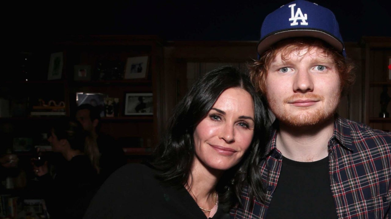 Watch Courteney Cox and Ed Sheeran Do ‘The Routine’ From ‘Friends’