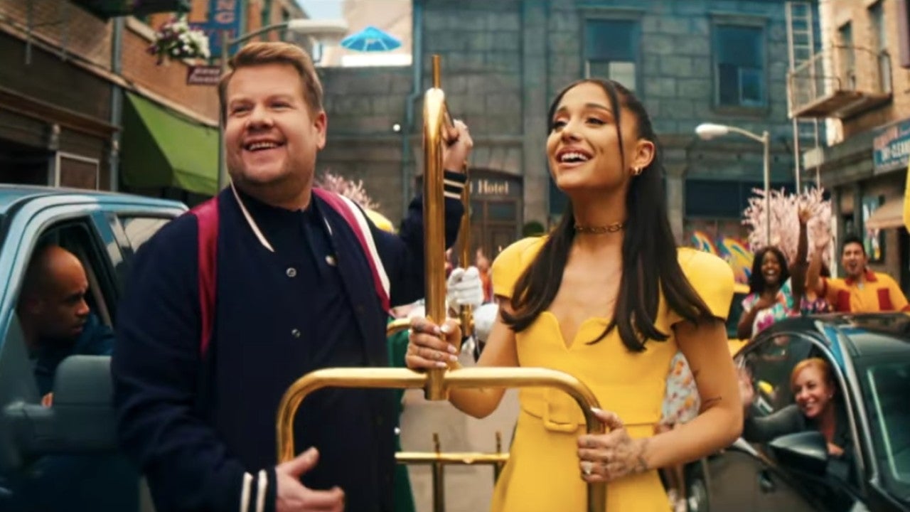 Watch Ariana Grande and James Corden Belt Out COVID ‘Hairspray’ Spoof