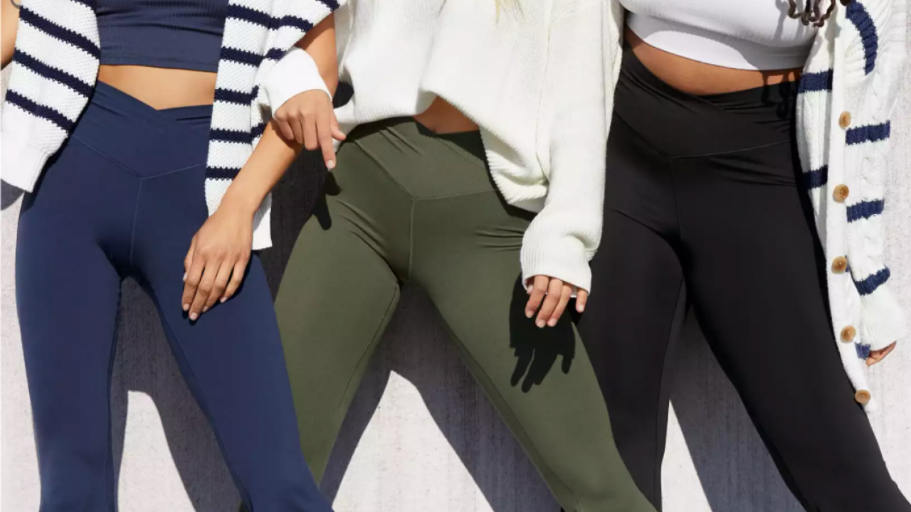 aerie high waisted crossover leggings tiktok - OFF-51% >Free Delivery