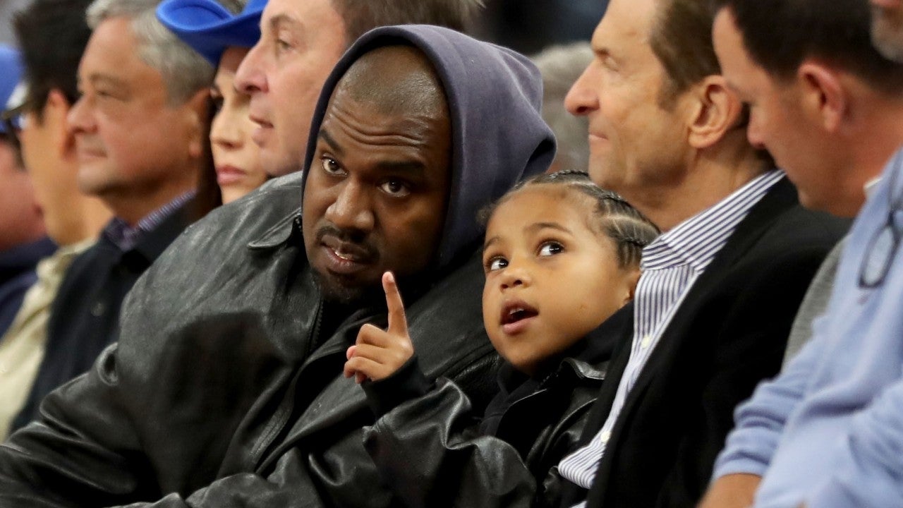 Kanye West Sits Courtside With Son Saint Amid Instagram Suspension