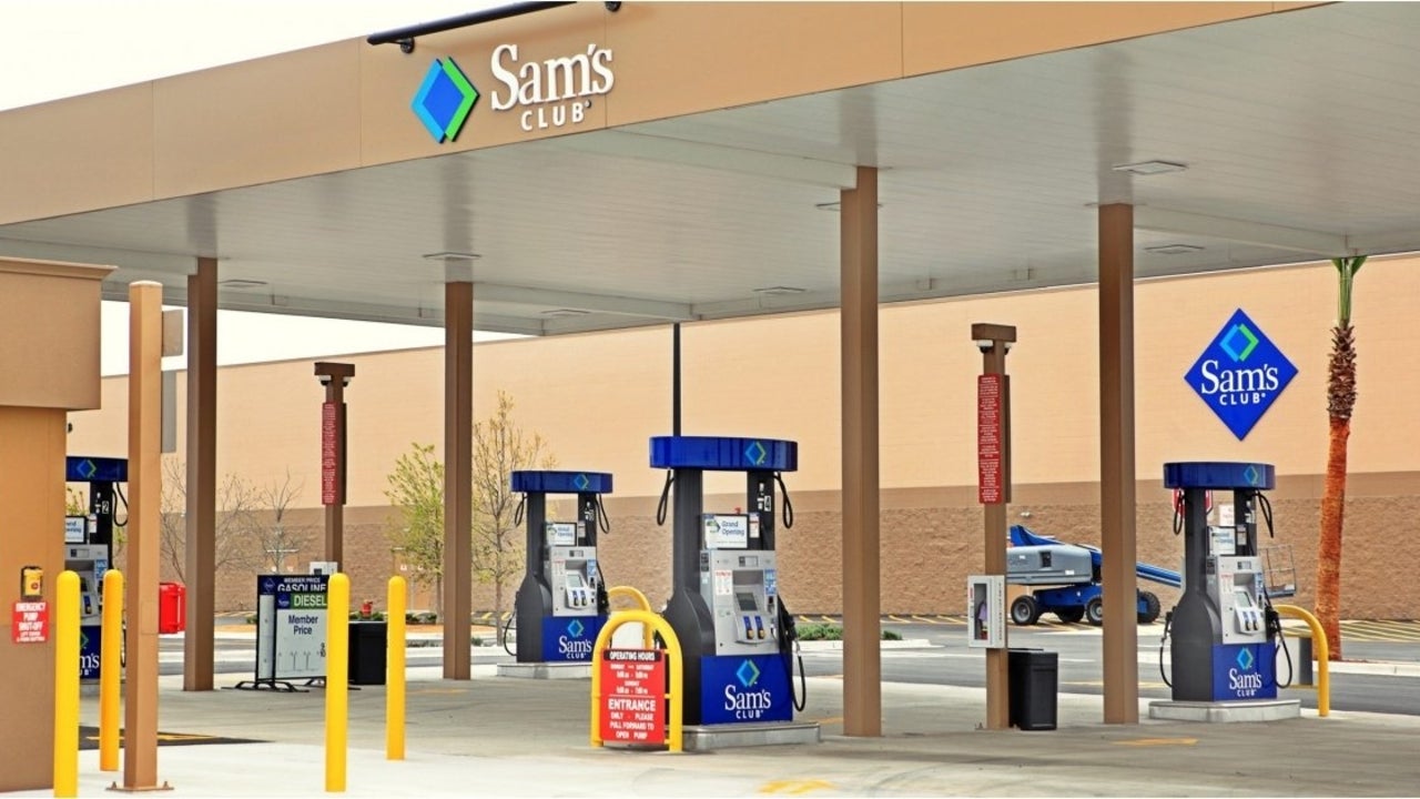 can i use a walmart gift card for gas at sam's club
