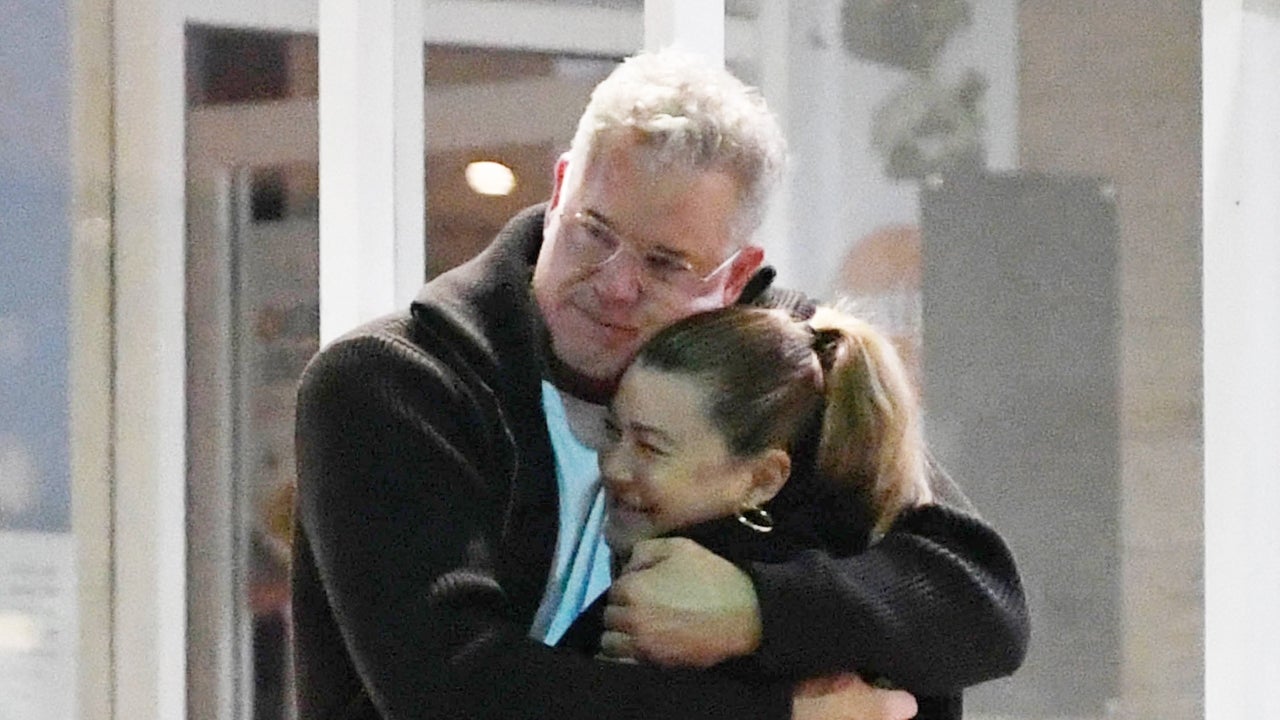‘Gray’s Stars Ellen Pompeo & Eric Dane Adorably Hug Throughout Evening Out