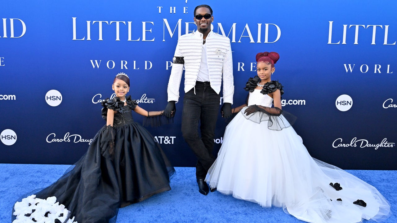 Offset Dresses Like a Prince While Escorting Daughters to 'The Little Mermaid' Premiere