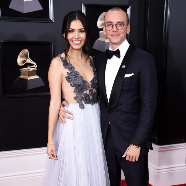 Jessica Andrea and Logic at 2018 GRAMMYs