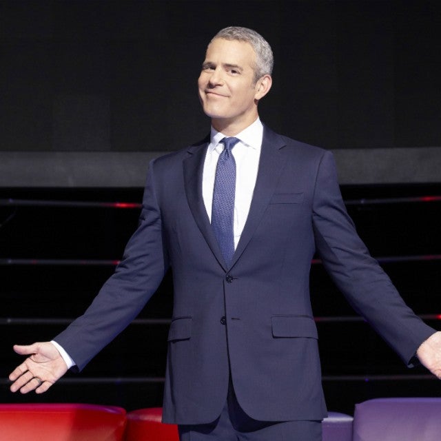 Andy Cohen on set of 'Love Connection.'