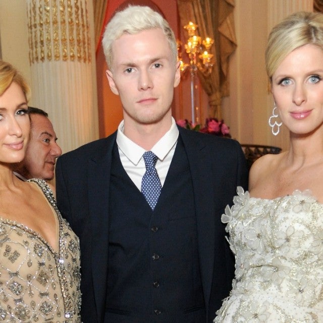 Paris Hilton, Barron Hilton, and Nicky Rothschild attend FIT's Annual Gala to Honor Dennis Basso, John and Laura Pomerantz and QVC at the Grand Ballroom at The Plaza Hotel on May 9, 2016 in New York City.