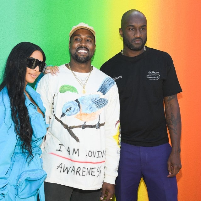 Kim Kardashian, Kanye West and Virgil Abloh