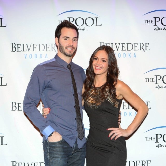 Desiree Hartsock and Chris Siegfried from 'The Bachelorette' hosts The Pool After Dark at Harrah's Resort on Saturday January 4, 2014 in Atlantic City, New Jersey.