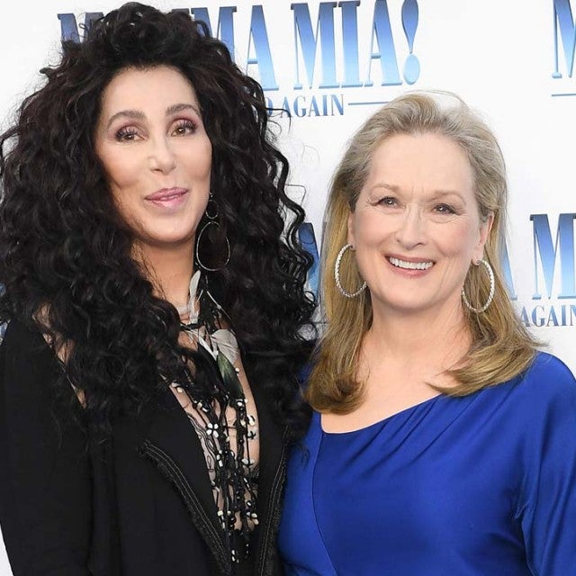 Meryl Streep and Cher at the London premiere of 'Mamma Mia 2' on July 16