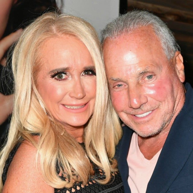 Kim Richards and Wynn Katz attend WE tv's premiere party for 'Marriage Boot Camp: Reality Stars.'