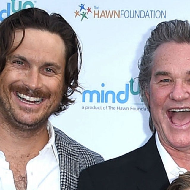 Oliver Hudson and Kurt Russell
