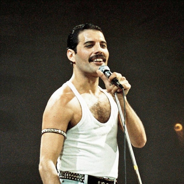 Freddie Mercury at Live Aid concert
