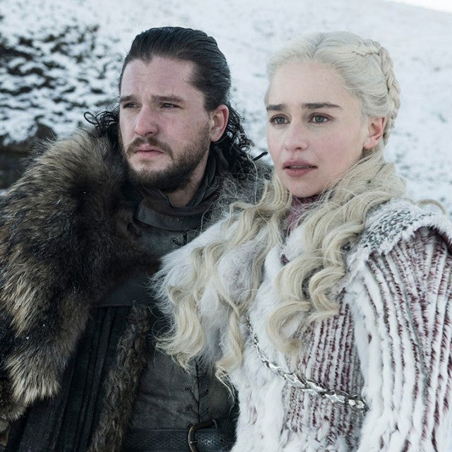 Kit Harington and Emilia Clark in season 8 of Game of Thrones