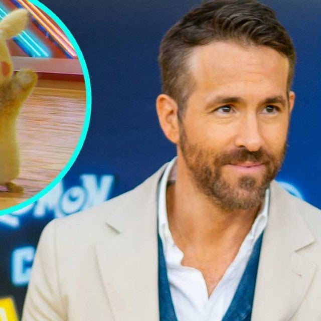 Ryan Reynolds and Detective Pikachu (inset)