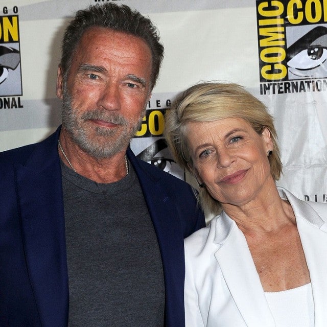 Arnold Schwarzenegger and Linda Hamilton at 2019 Comic-Con San Diego