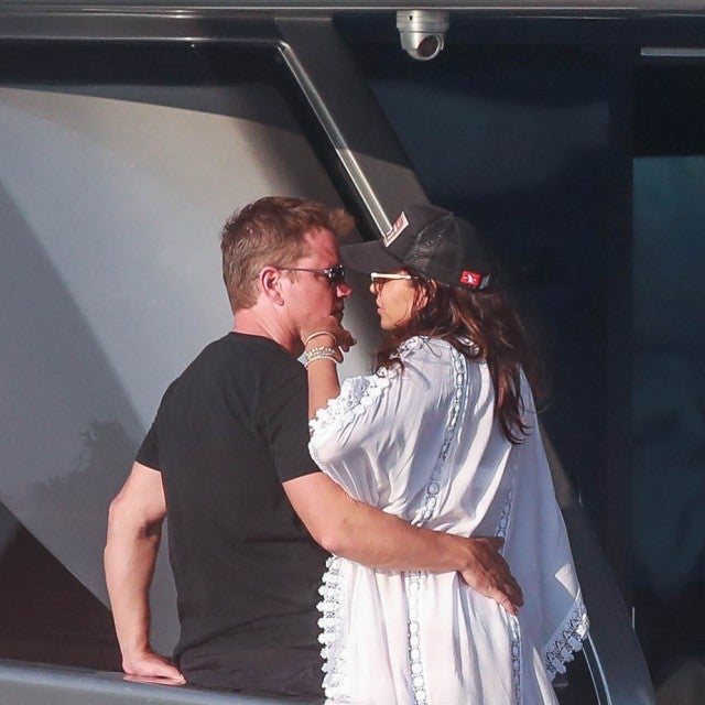 Chris Hemsworth, Elsa Pataky, Matt Damon and Luciana Barroso on holidays in Ibiza on Sunday 14 July 2019.