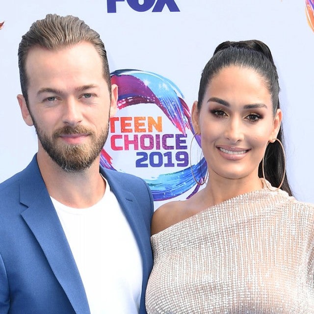 Artem Chigvintsev and Nikki Bella at Teen Choice Awards 2019 