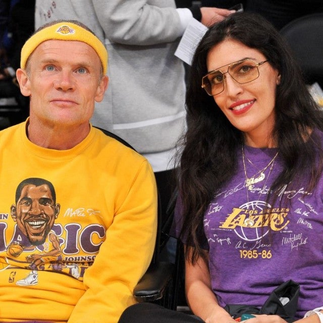 Flea and Melody at Lakers game